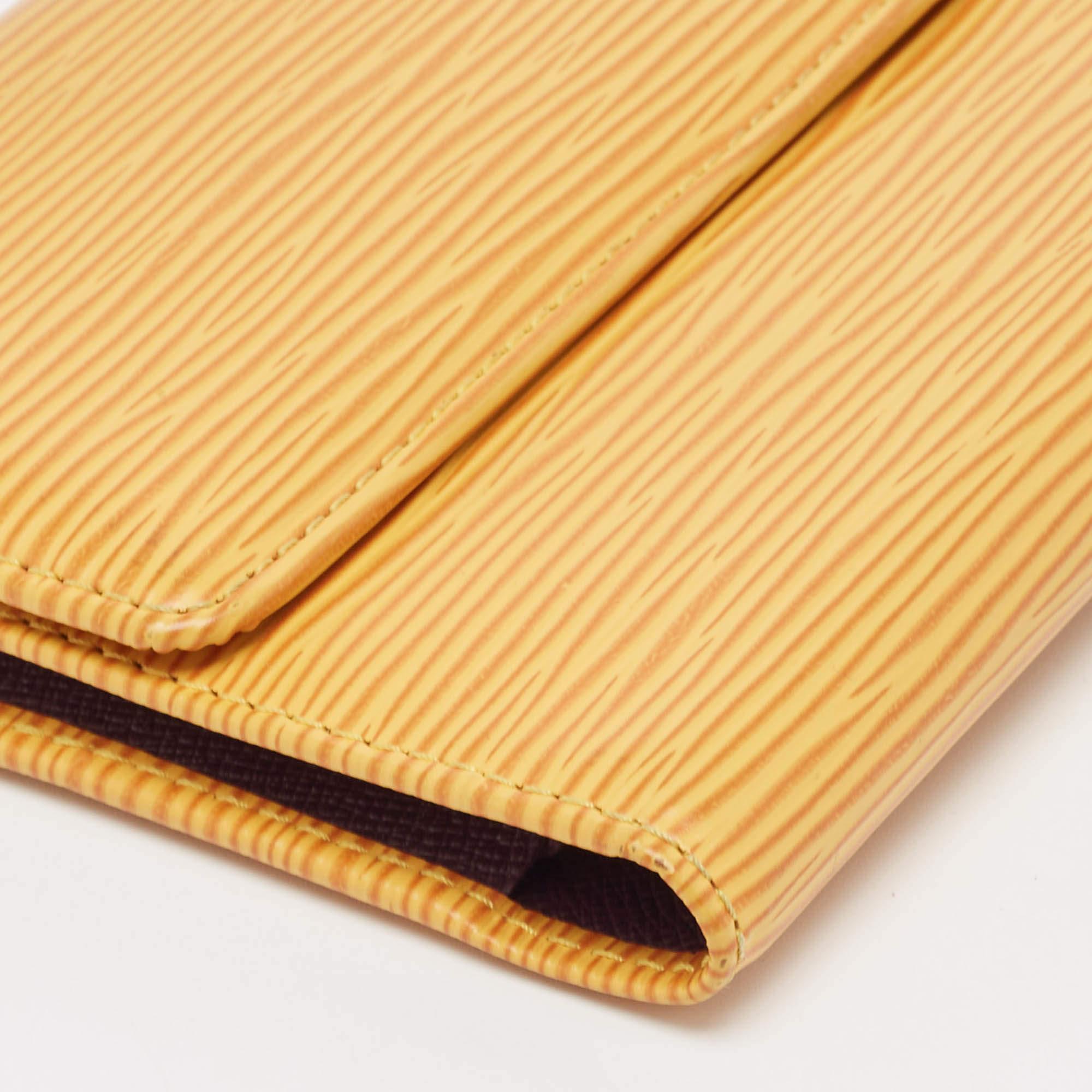 Louis Vuitton Tassel Yellow Epi Leather Porte Tresor International Wallet 7