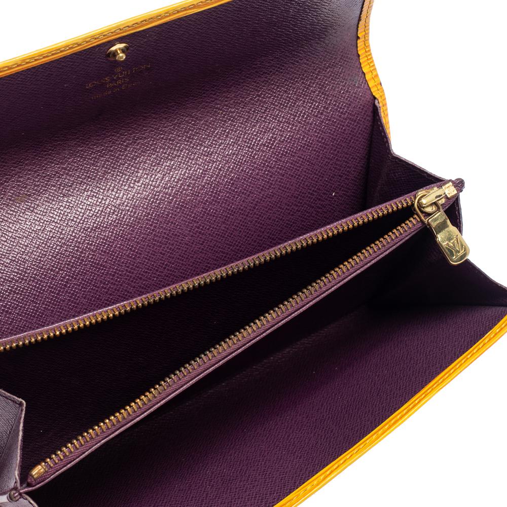 Louis Vuitton Tassel Yellow Epi Leather Porte Tresor International Wallet 3