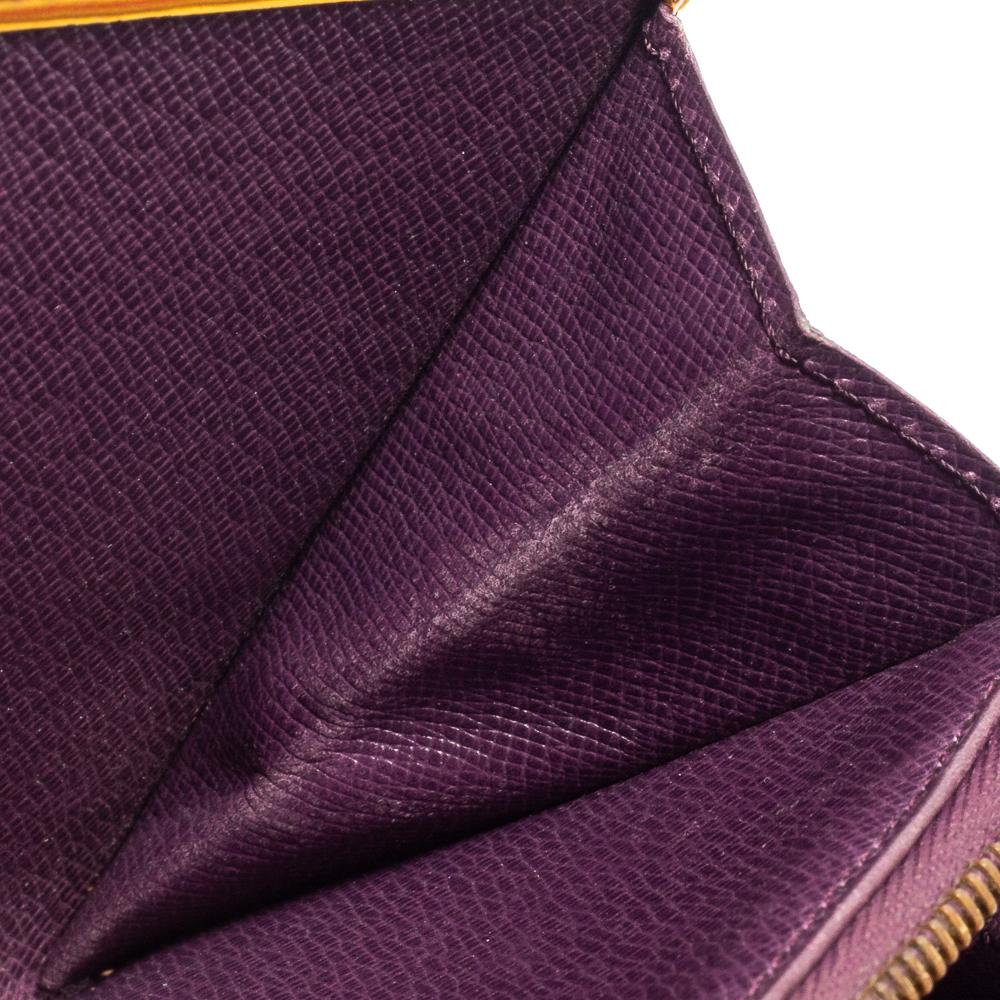 Louis Vuitton Tassel Yellow Epi Leather Porte Tresor International Wallet 5