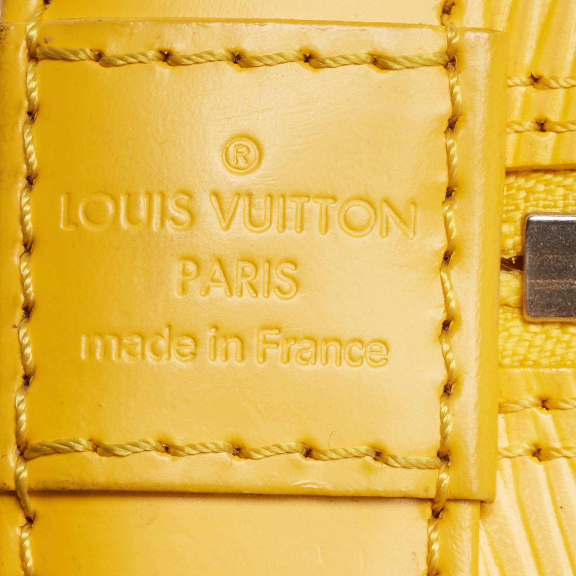 Louis Vuitton Tassil Yellow Epi Leather Alma PM 9