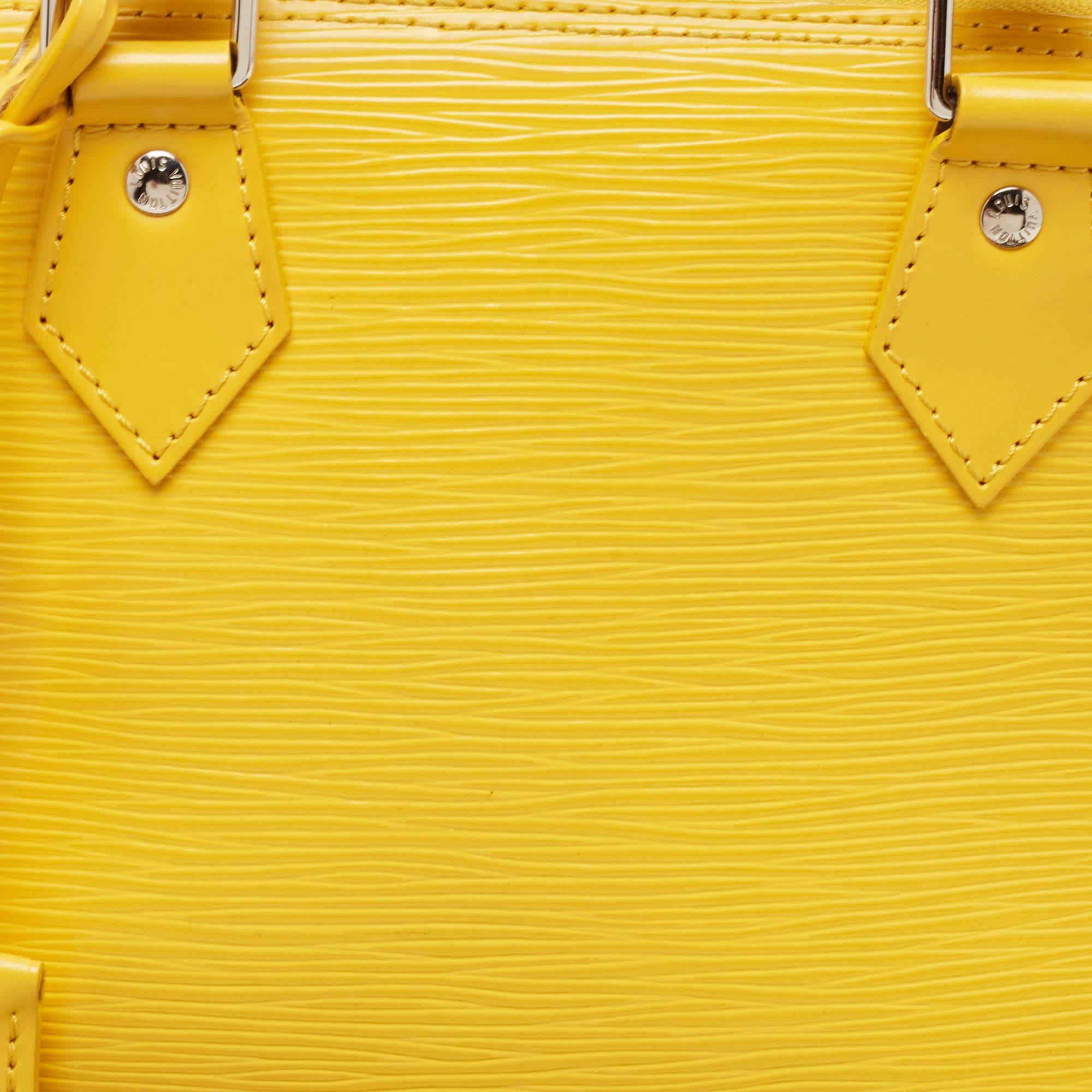 Louis Vuitton Tassil Yellow Epi Leather Alma PM 13