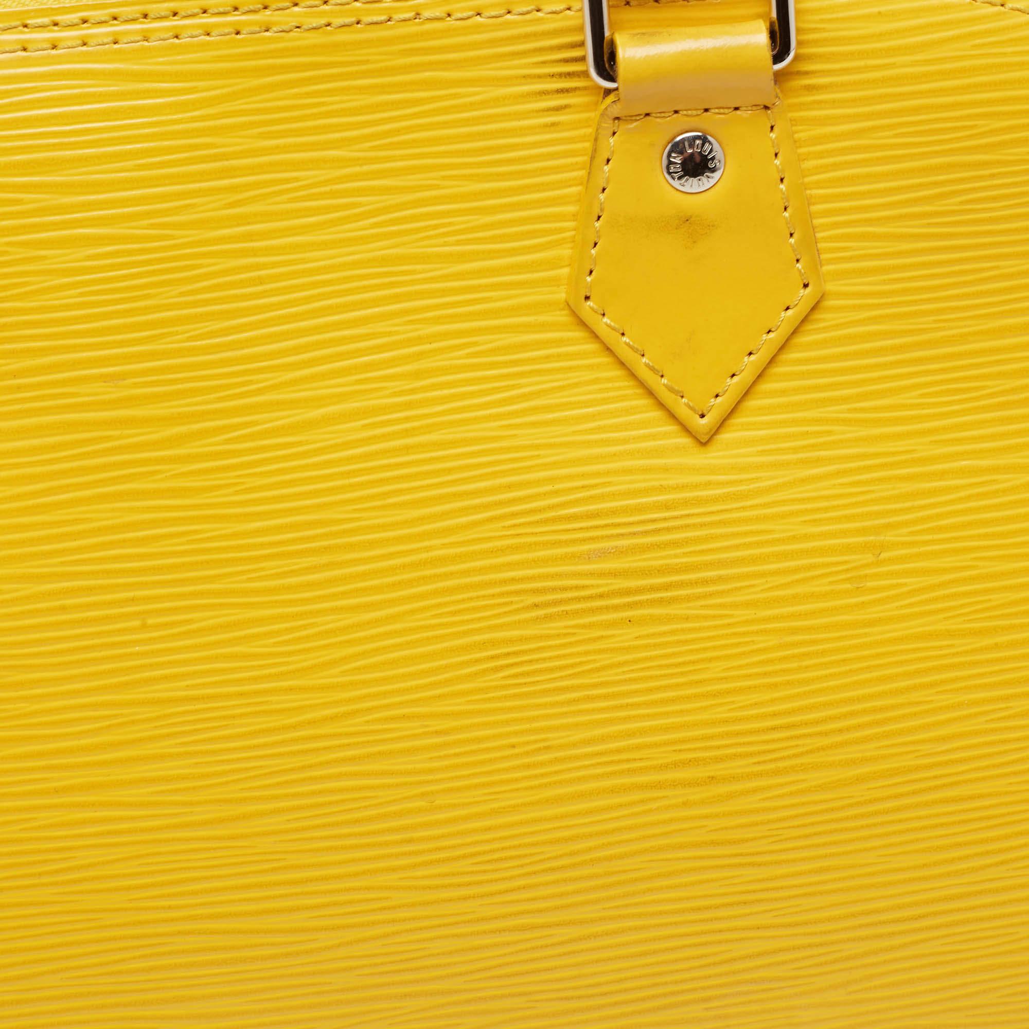 Women's Louis Vuitton Tassil Yellow Epi Leather Alma PM