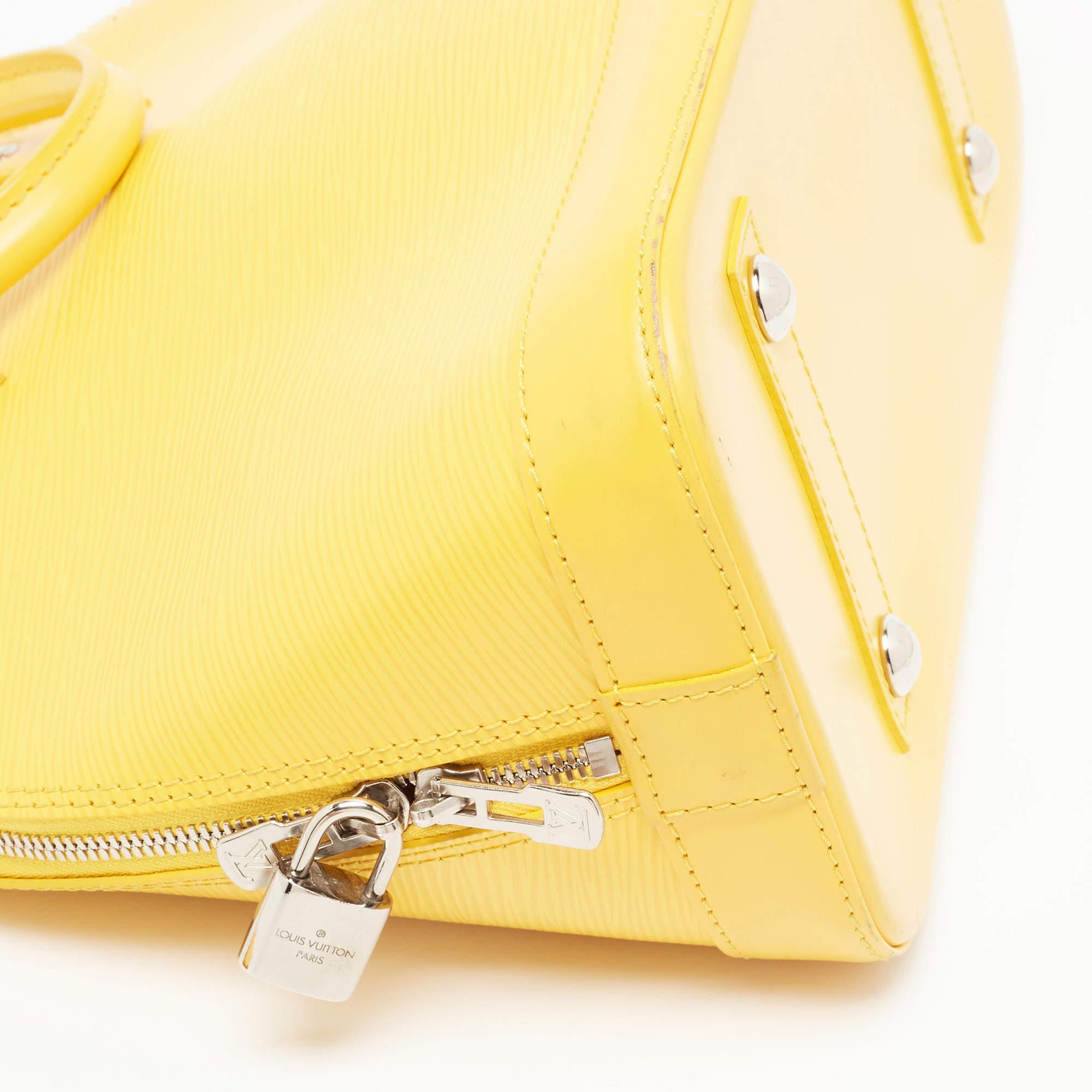 Louis Vuitton Tassil Yellow Epi Leather Alma PM 2
