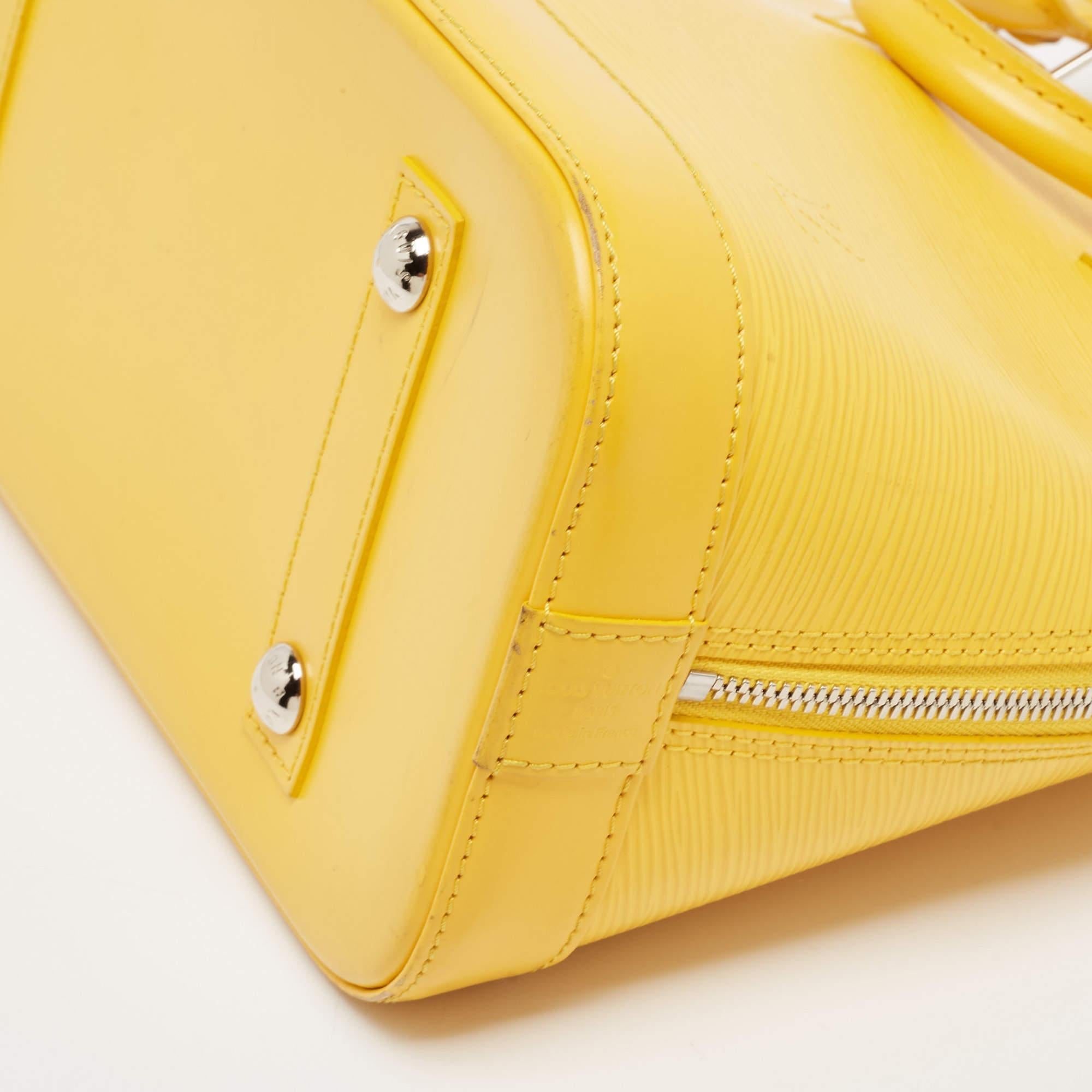 Louis Vuitton Tassil Yellow Epi Leather Alma PM 3