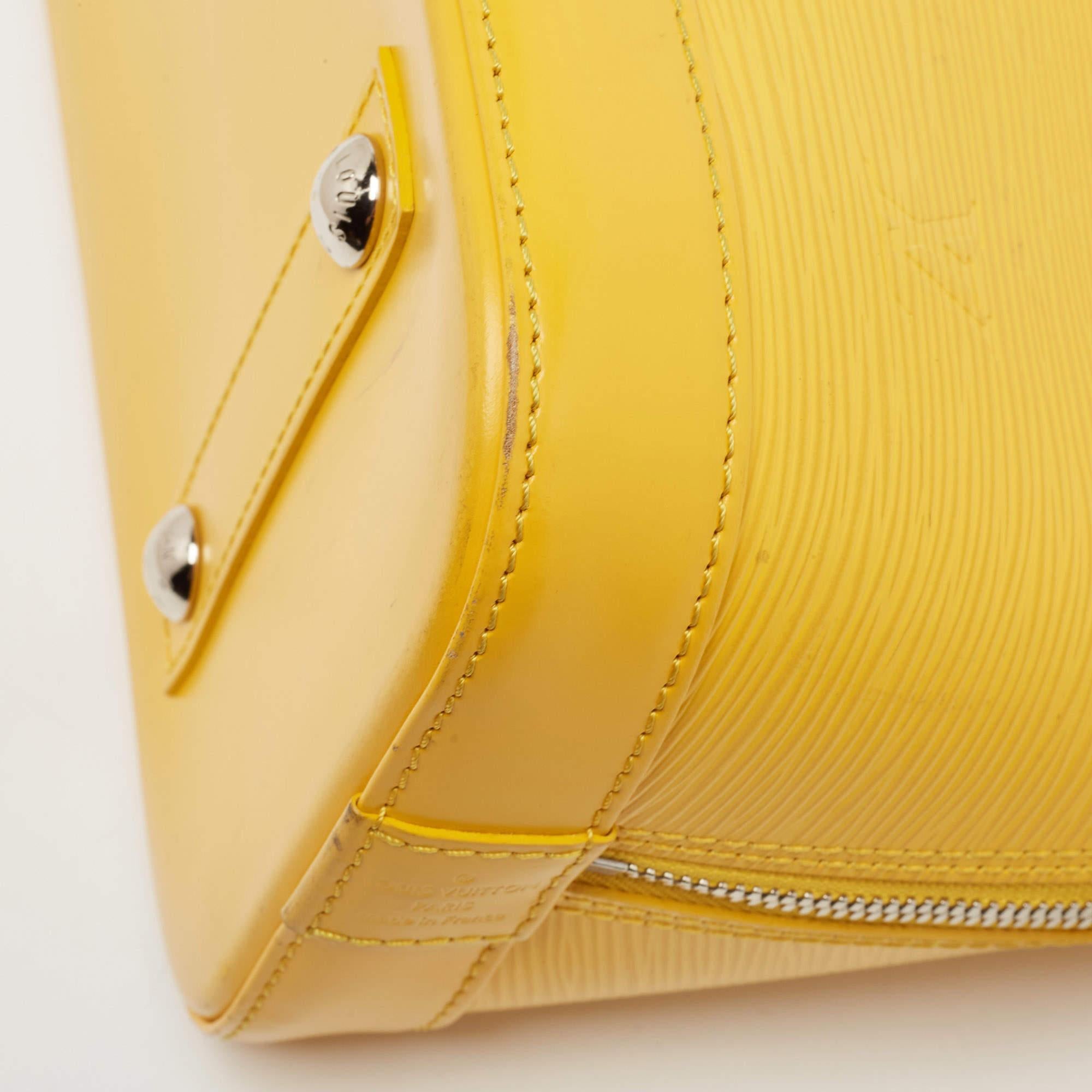 Louis Vuitton Tassil Yellow Epi Leather Alma PM 4