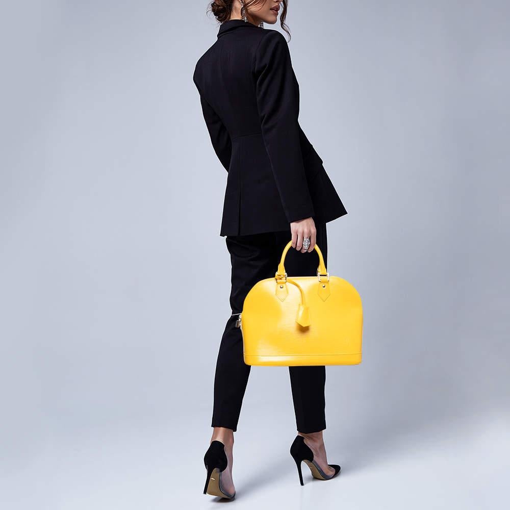 Louis Vuitton Tassil Yellow Epi Leather Alma PM 5
