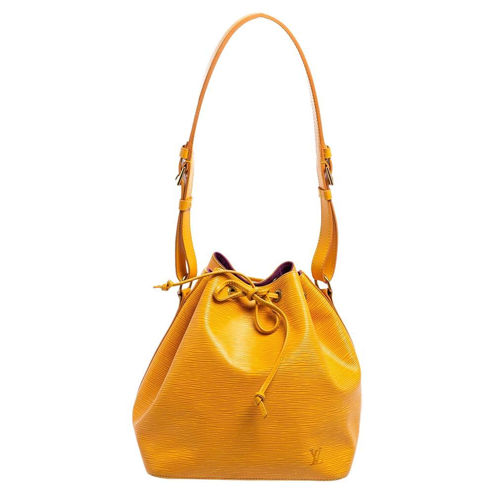 Louis Vuitton Saint Jacques PM Yellow Epi Leather Shoulder Bag at 1stDibs