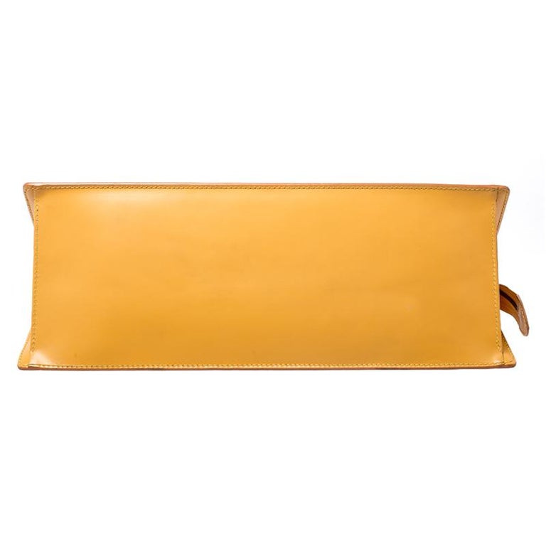 Louis Vuitton Yellow Epi Leather Sac Triangle Bag.  Luxury
