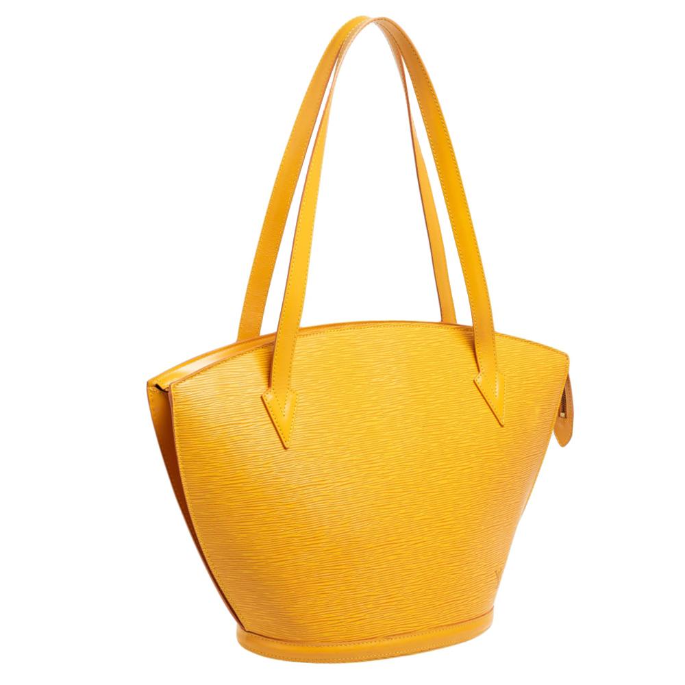 Louis Vuitton Tassil Yellow Epi Leather Saint Jacques GM Bag In Good Condition In Dubai, Al Qouz 2