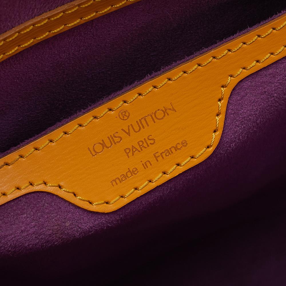 Louis Vuitton Tassil Yellow Epi Leather Saint Jacques PM Bag 7