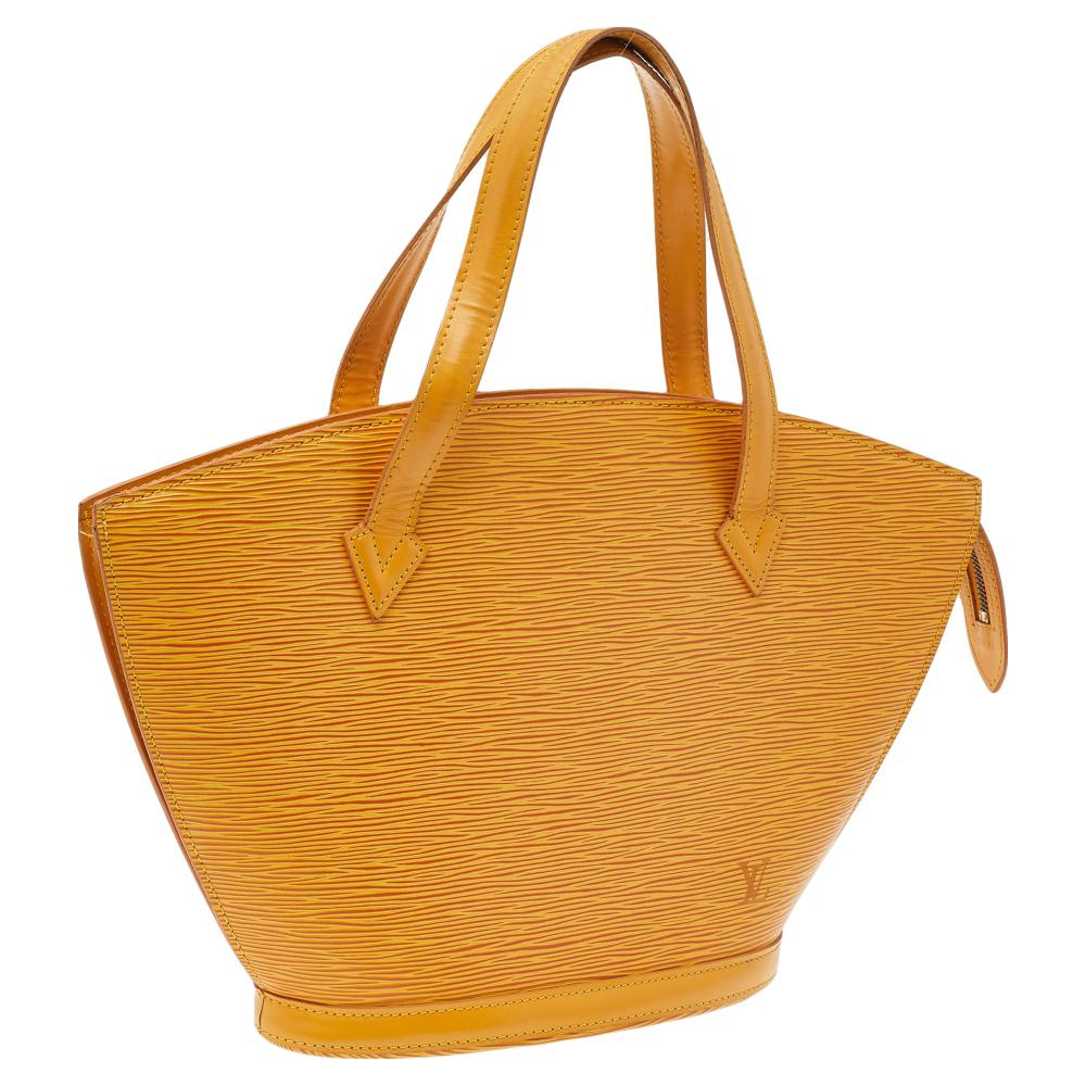 Women's Louis Vuitton Tassil Yellow Epi Leather Saint Jacques PM Bag