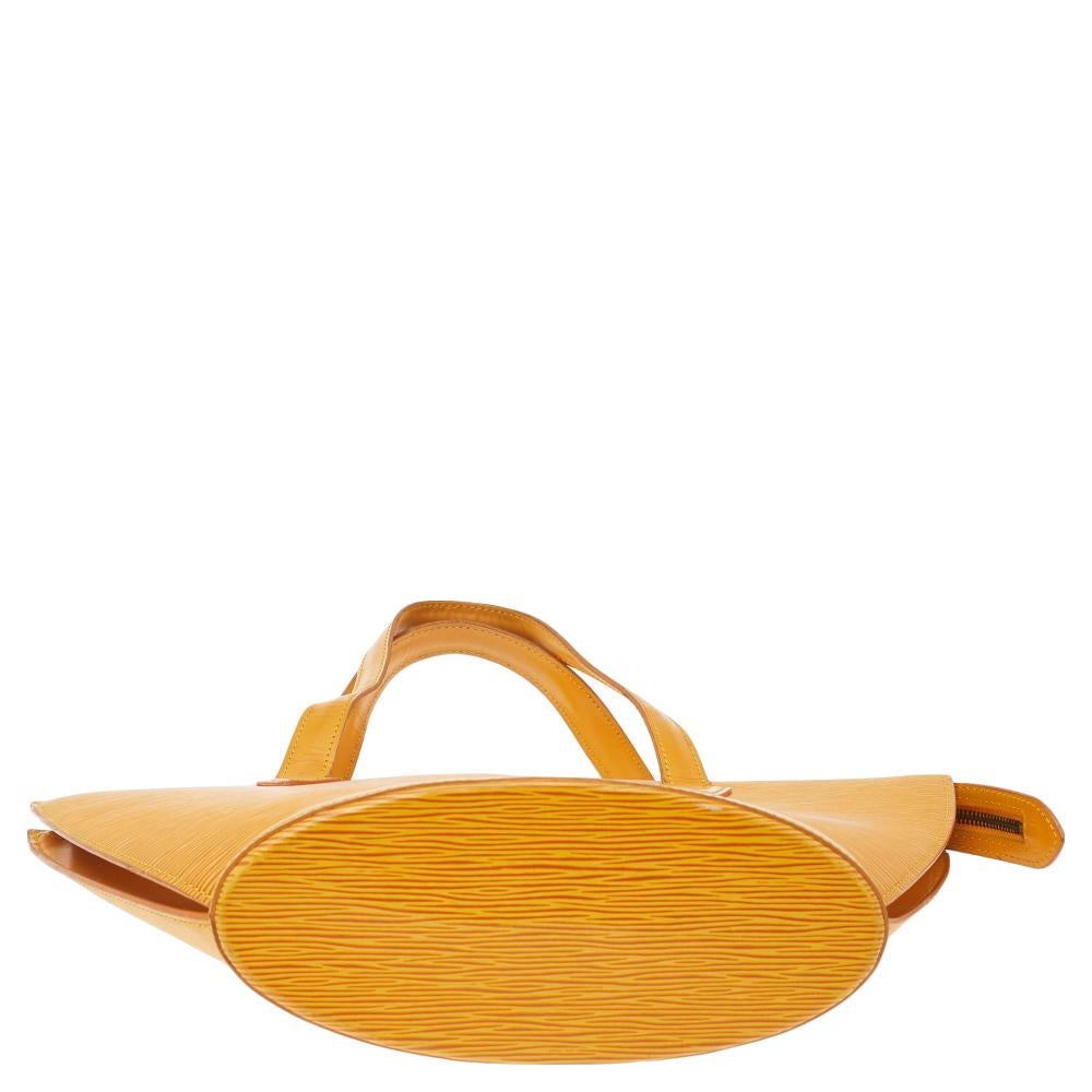 Louis Vuitton Tassil Yellow Epi Leather Saint Jacques PM Bag 1