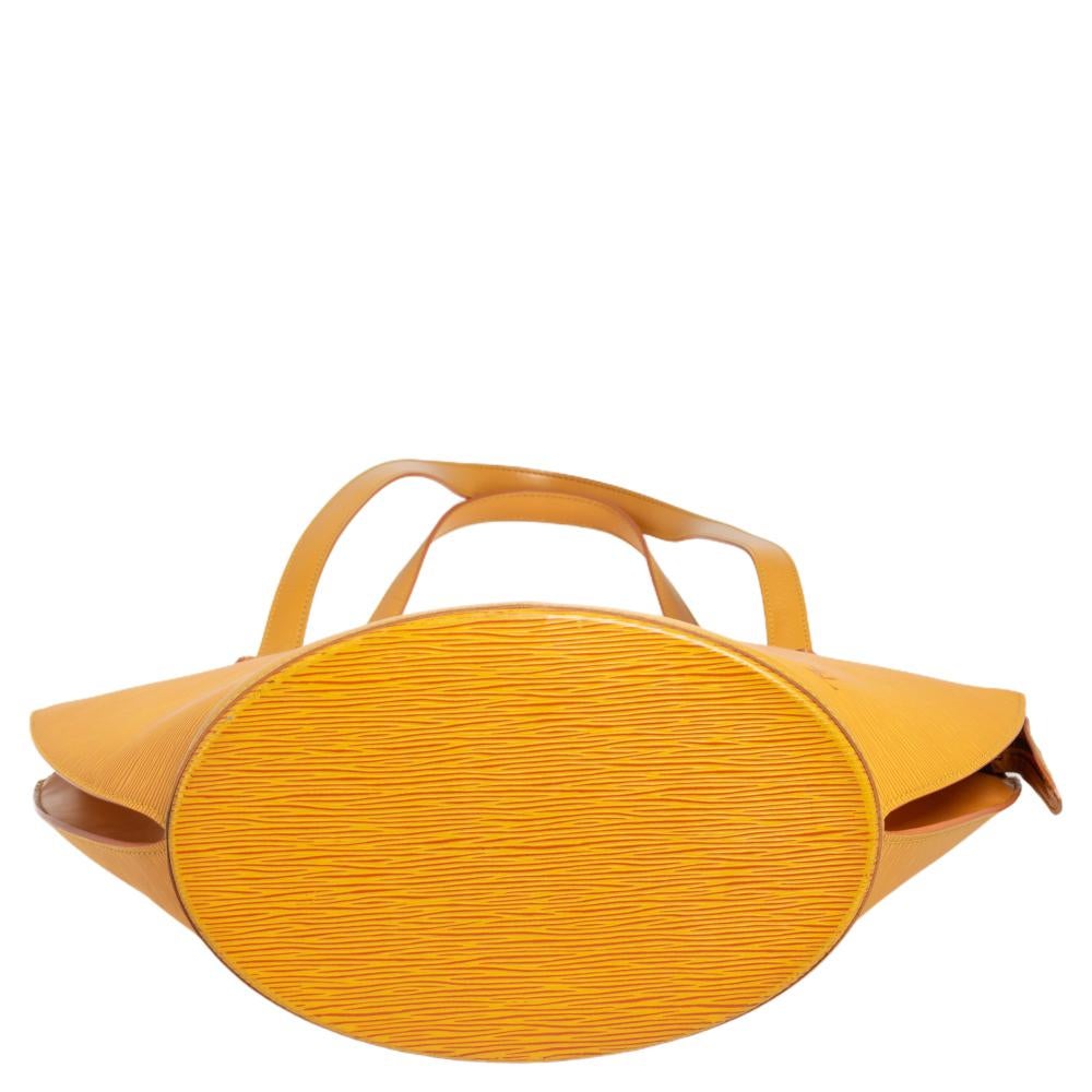 Louis Vuitton Tassil Yellow Epi Leather Saint Jacques Tote GM 1