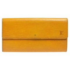 Louis Vuitton Tassil Yellow Epi Leather Sarah Wallet