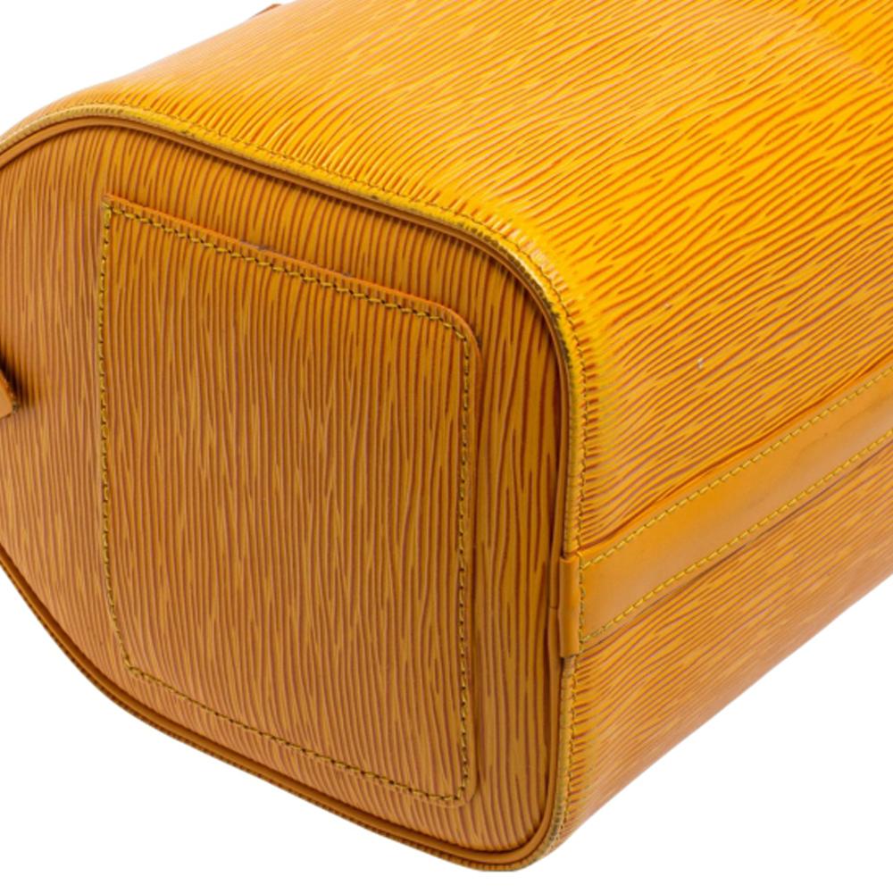Louis Vuitton Tassil Yellow Epi Leather Speedy 25 Bag 8