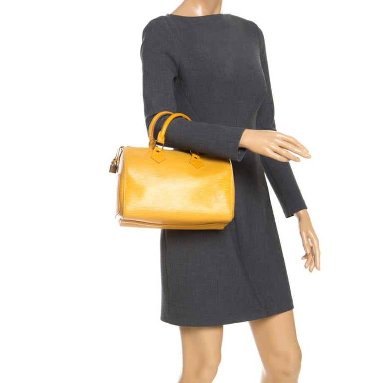 Louis Vuitton Tassil Yellow Epi Leather Lussac Tote Bag - Yoogi's Closet