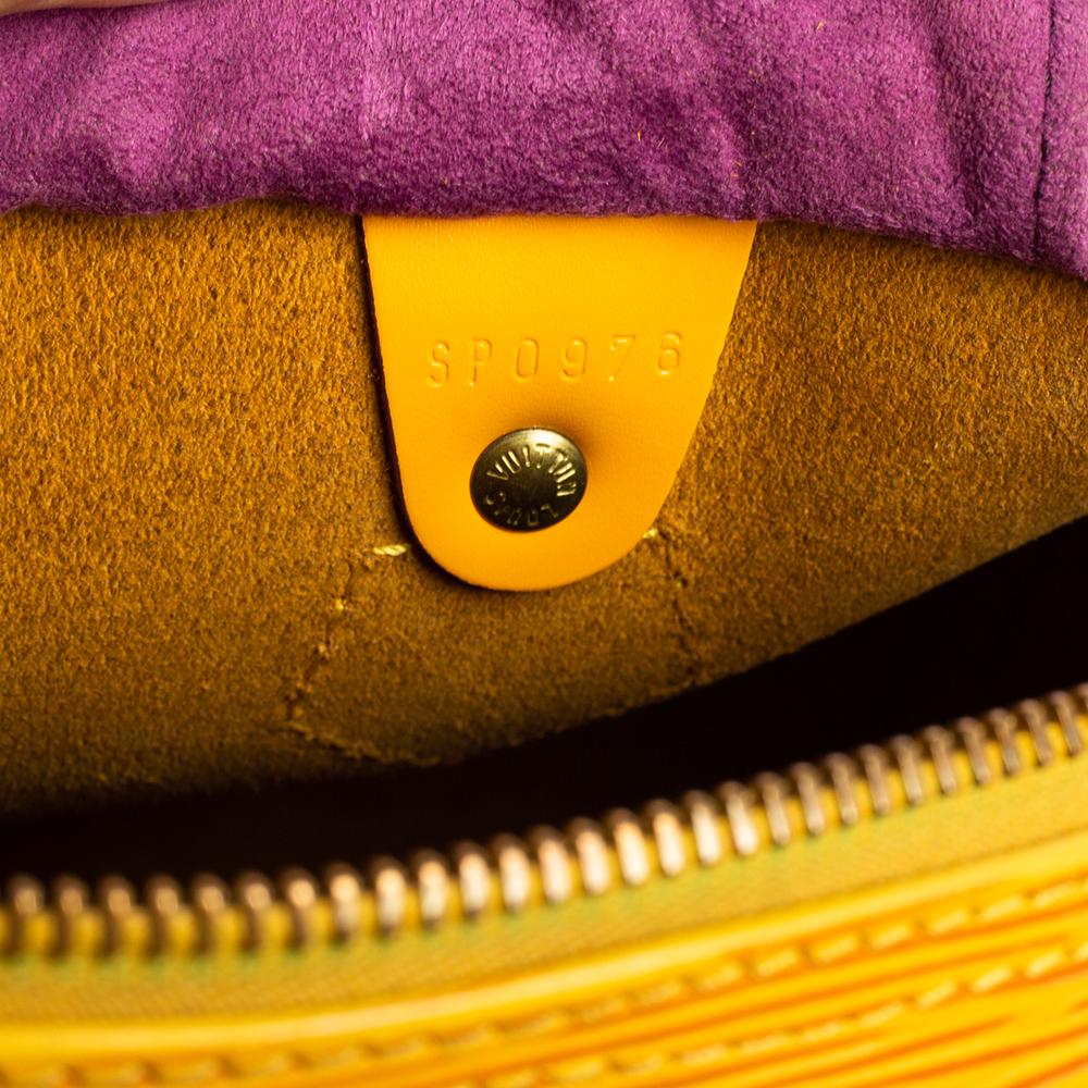 Louis Vuitton Tassil Yellow Epi Leather Speedy 25 Bag 1