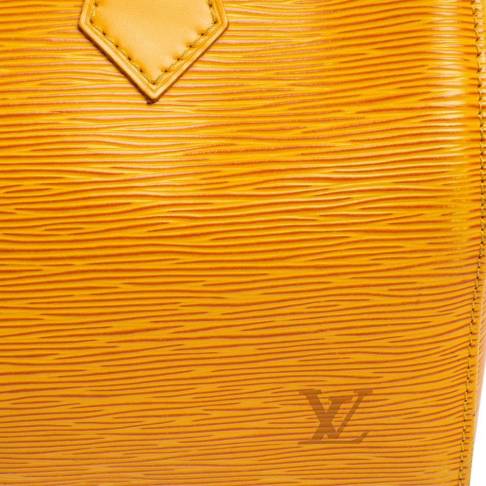 Louis Vuitton Tassil Yellow Epi Leather Speedy 25 Bag 2