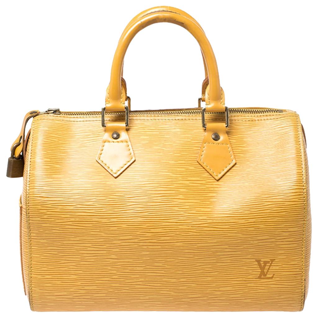 Louis Vuitton, Bags, Louis Vuitton Epi Leather Cylinder Bag Yellow Rare