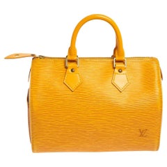 Vintage Louis Vuitton Tassil Yellow Epi Leather Speedy 25 Bag