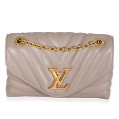 Louis Vuitton Taupe Calf Leather New Wave Chain MM