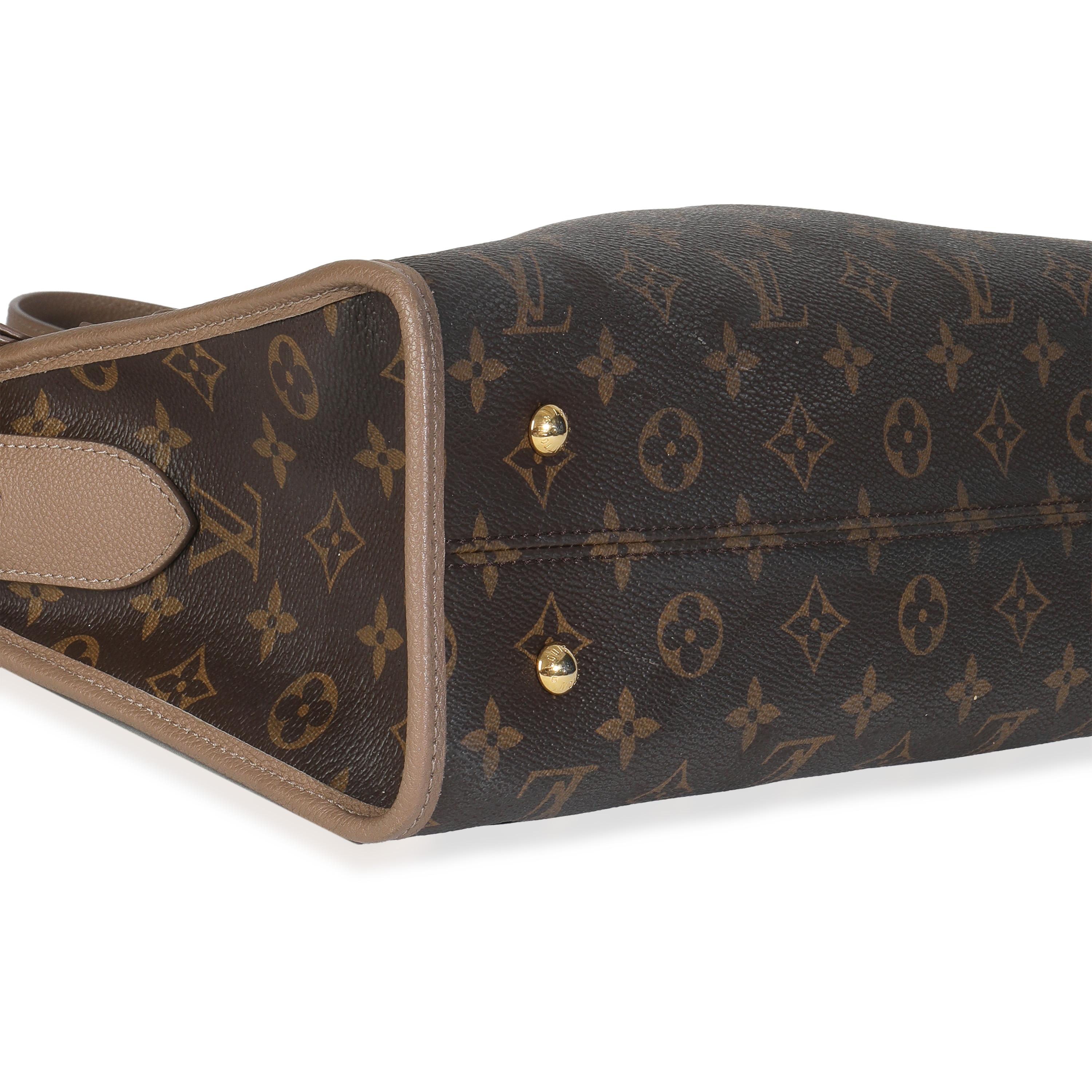 da uomo o donna Louis Vuitton Taupe Glace Monogram Tela Popincourt NM in vendita