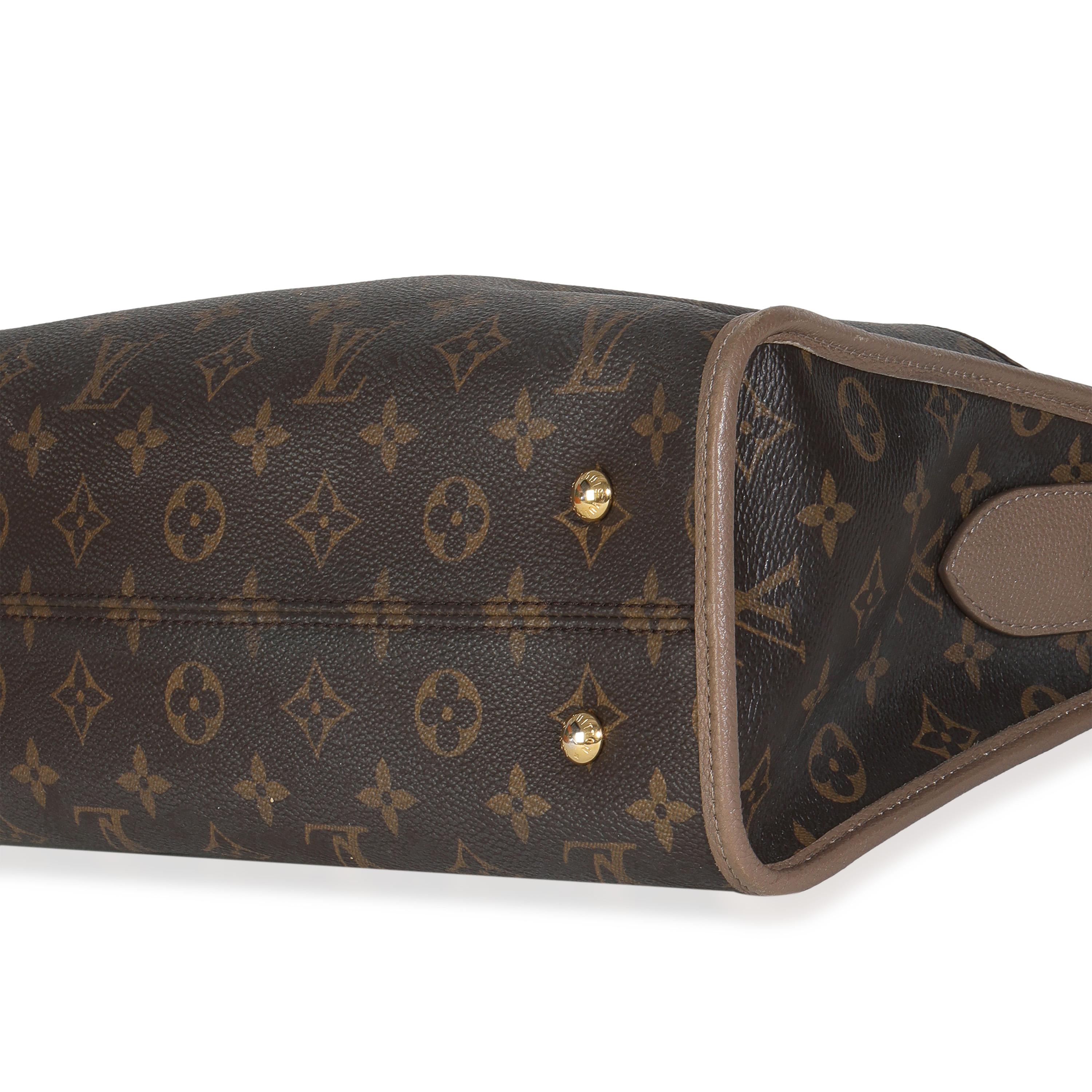 Louis Vuitton Taupe Glace Monogram Tela Popincourt NM in vendita 2