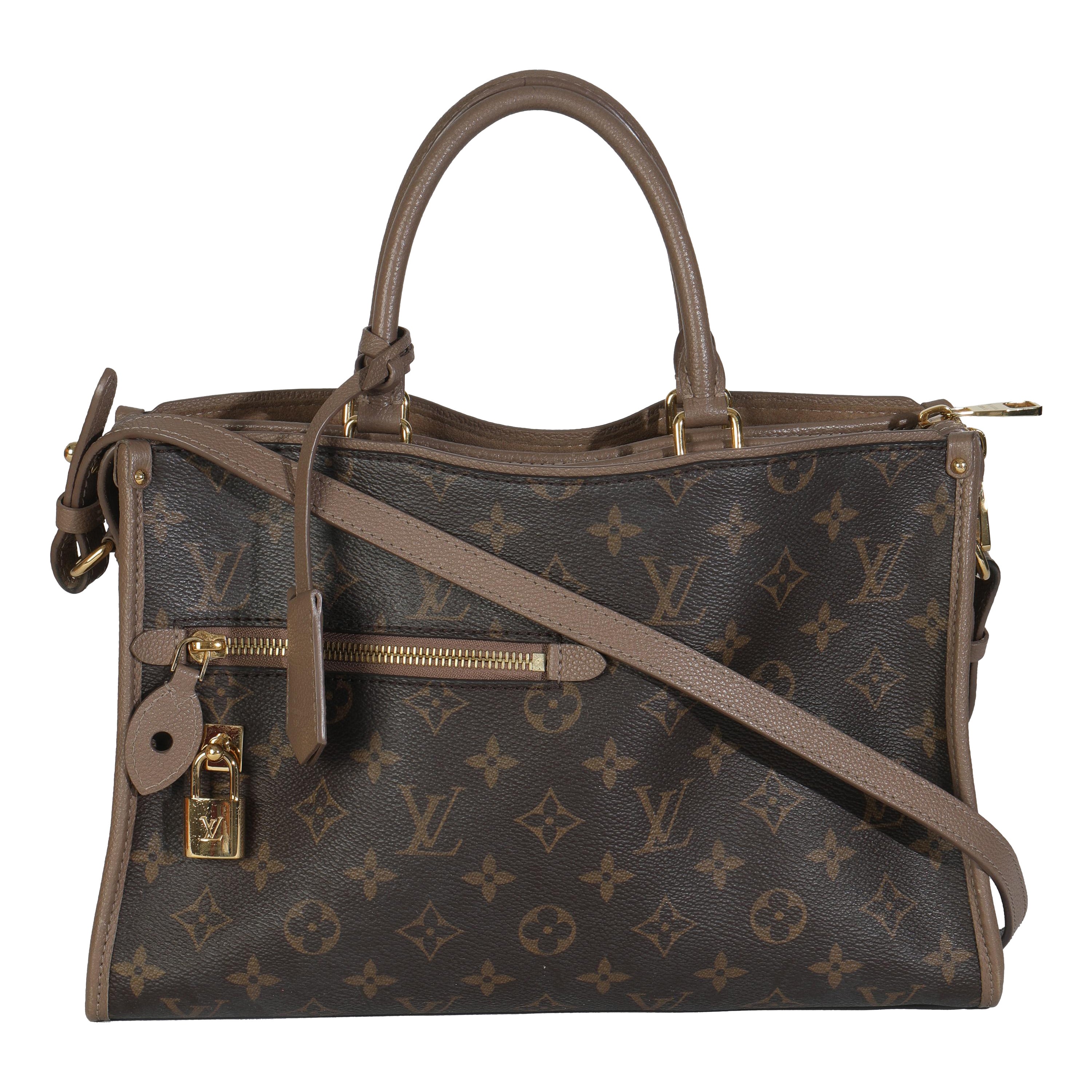 Louis Vuitton Taupe Glace Monogram Tela Popincourt NM in vendita