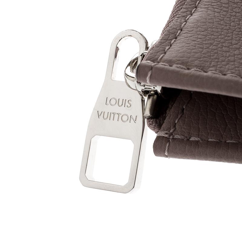 Louis Vuitton Taupe Leather Jules PM Pochette 5