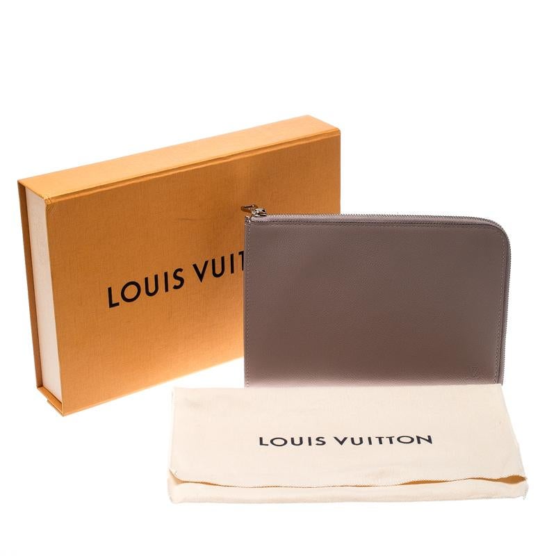 Louis Vuitton Taupe Leather Jules PM Pochette 8