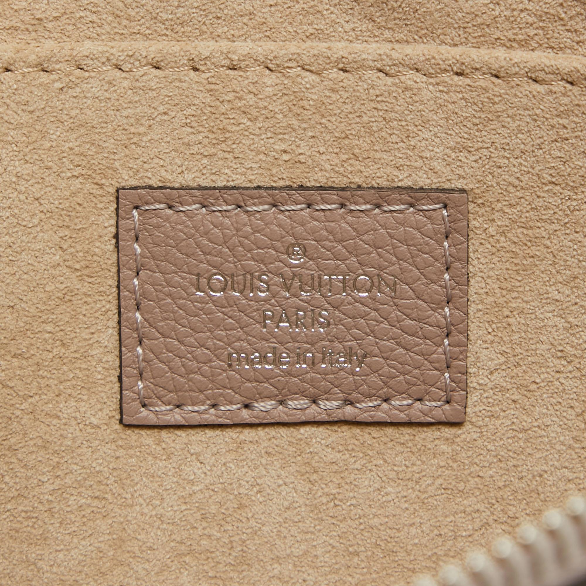 Louis Vuitton Taupe Leather Pochette Jour PM For Sale 6