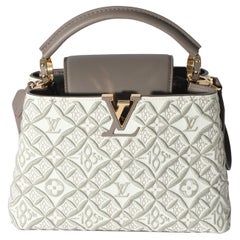 Louis Vuitton Taupe Leather Since 1854 Capucines BB