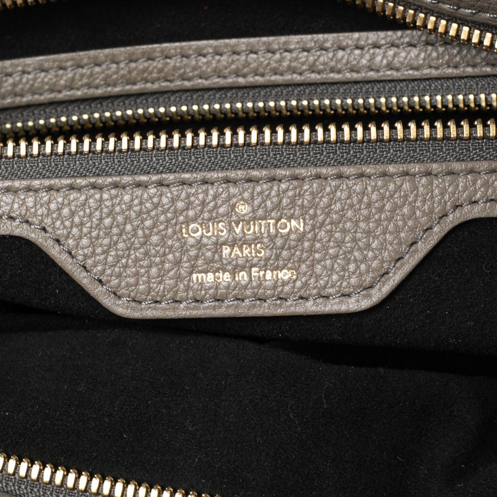 Louis Vuitton Taupe Mahina Leather Stellar PM Bag 2