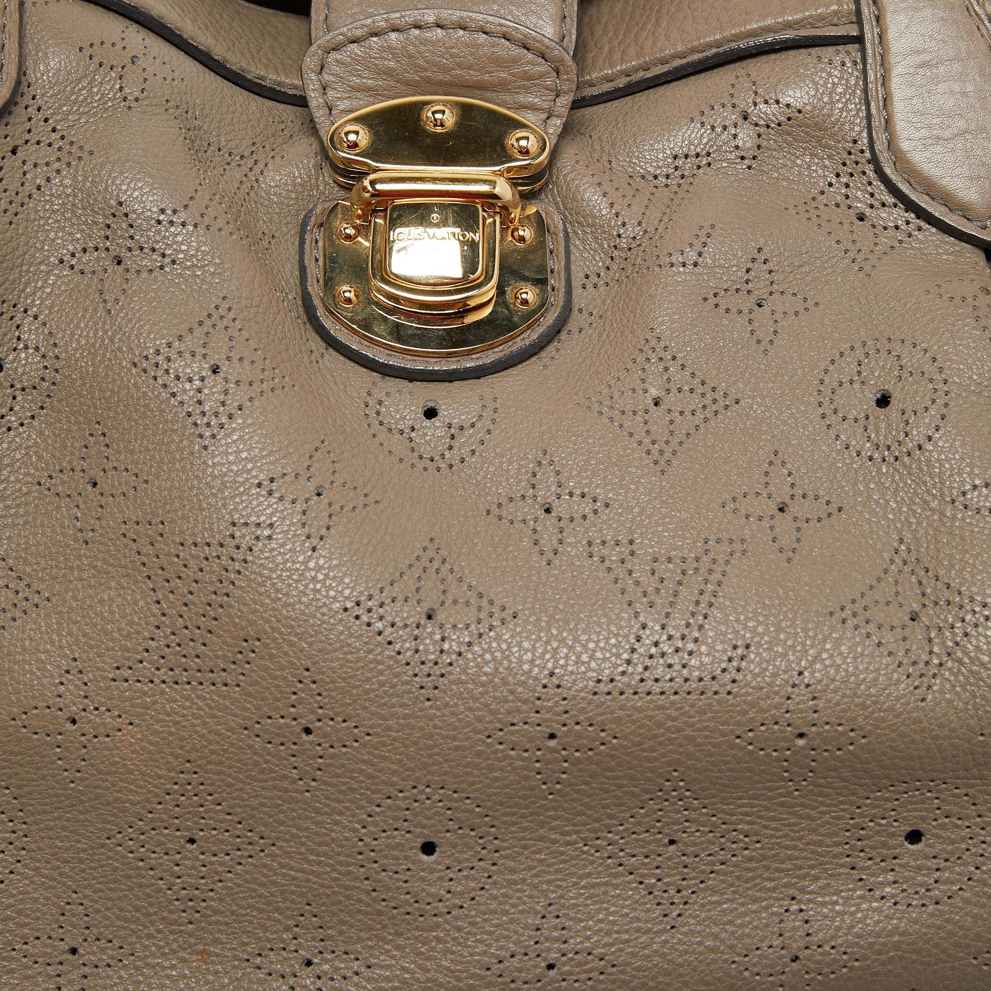 Louis Vuitton Taupe Monogram Mahina Leather Cirrus PM Bag 8