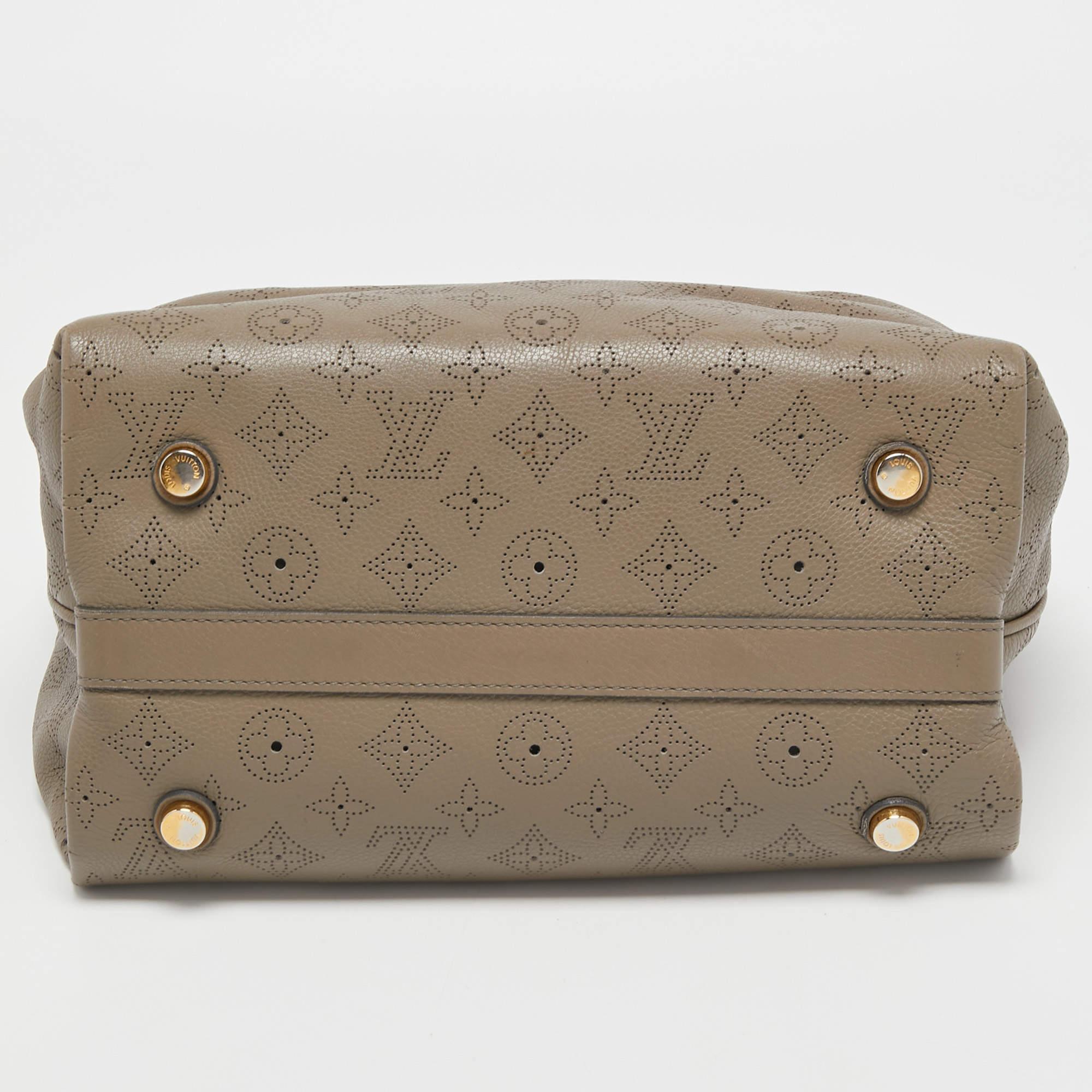 Louis Vuitton Taupe Monogram Mahina Leather Cirrus PM Bag 1