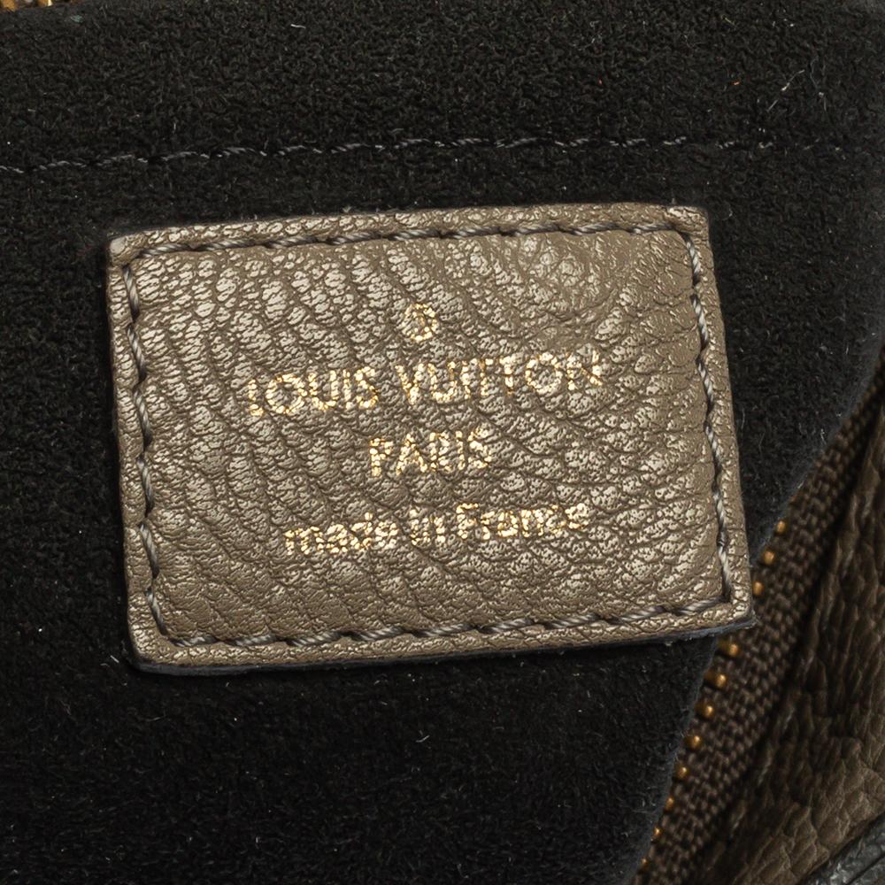 Women's Louis Vuitton Taupe Monogram Mahina Leather Solar PM Bag