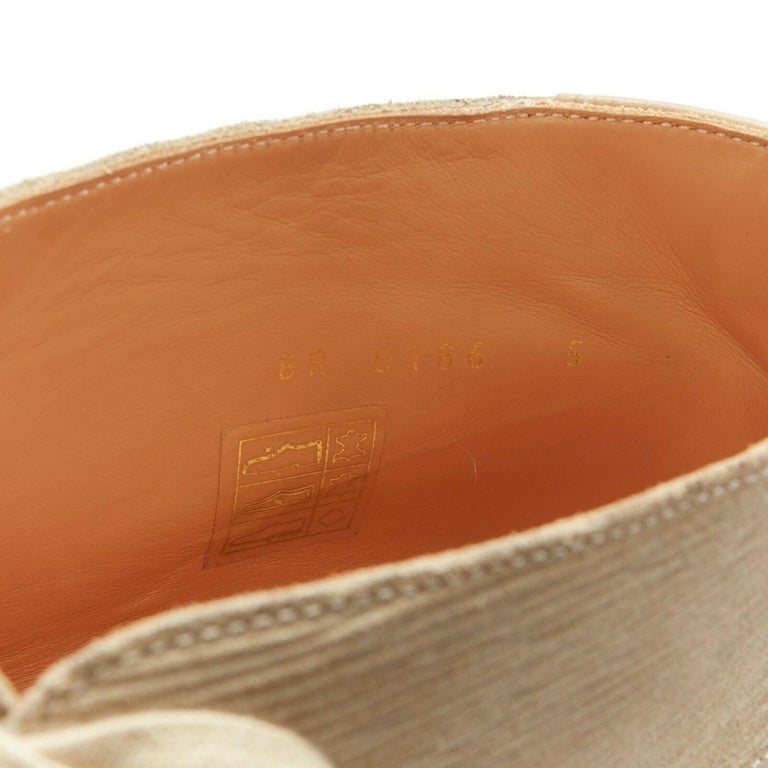 LOUIS VUITTON taupe sand epi suede crepe sole ankle desert boot UK5 EU39  For Sale at 1stDibs
