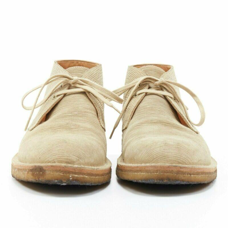 Beige LOUIS VUITTON sabbia taupe epi camoscio suola crespa caviglia desert boot UK5 EU39 in vendita