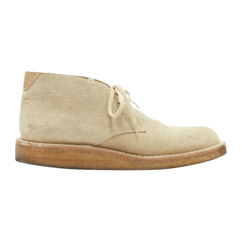 LOUIS VUITTON taupe sand epi suede crepe sole ankle desert boot UK5 EU39