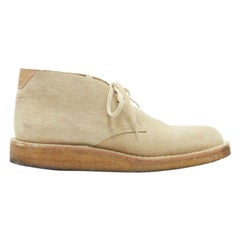 LOUIS VUITTON taupe sand epi suede crepe sole ankle desert boot UK5 EU39