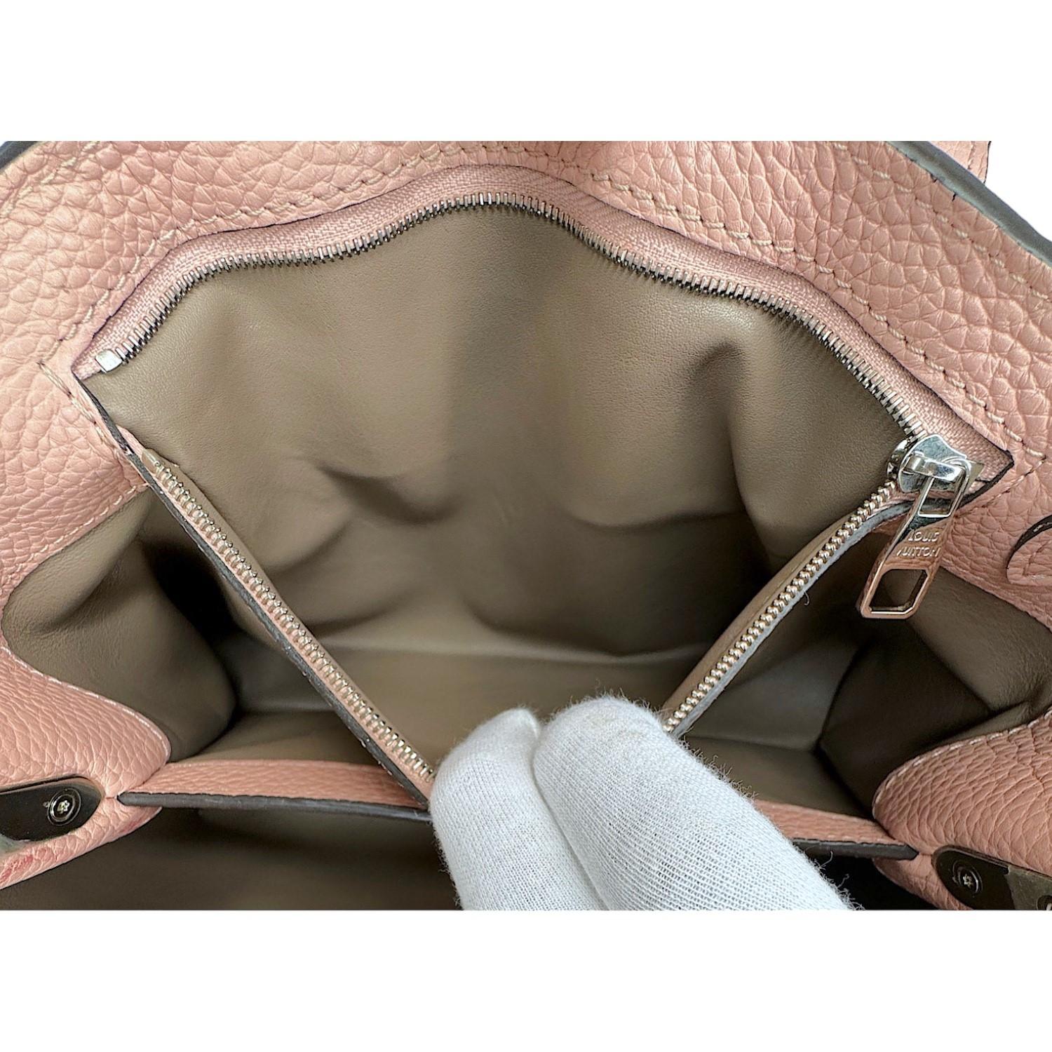 Louis Vuitton Taurillion Capucines MM Top Handle Bag For Sale 2