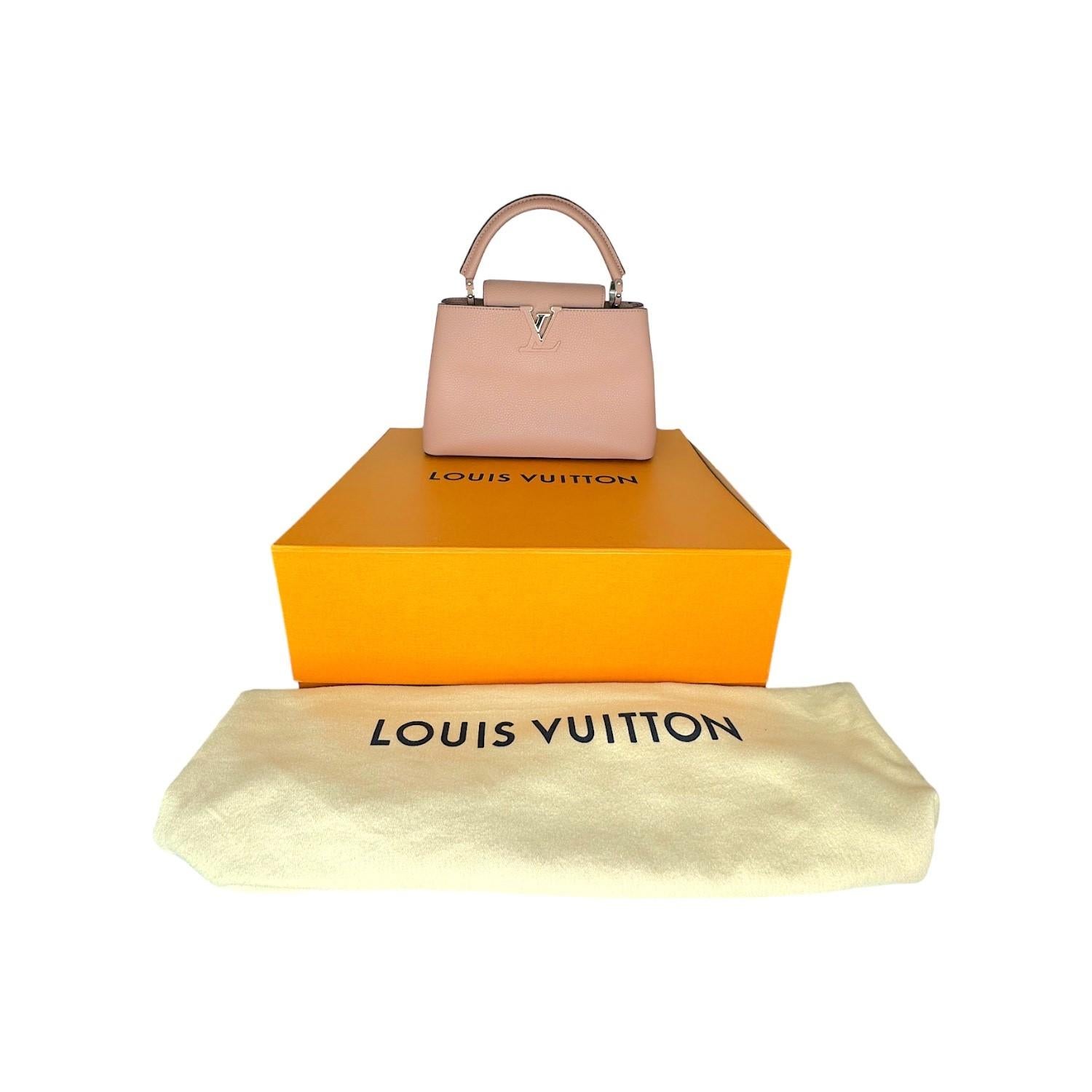 Louis Vuitton Taurillion Capucines MM Top Handle Bag For Sale 3
