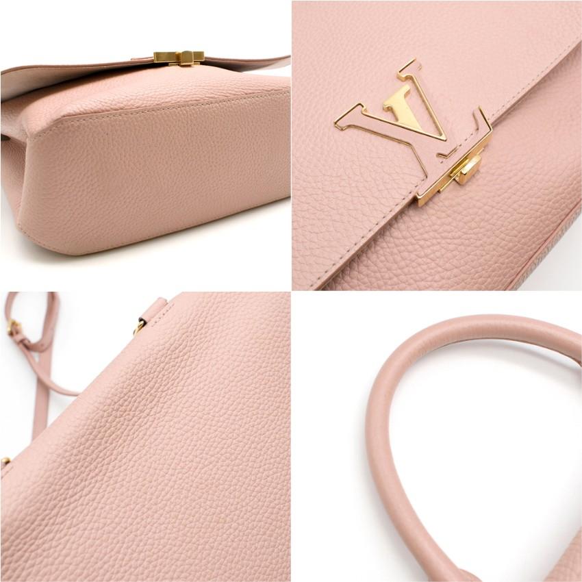Louis Vuitton Taurillion Leather Rose Pink Volta Satchel Bag 1