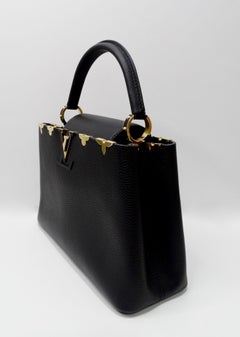 Louis Vuitton Taurillon Capucines PM w/ Bandouliere Handbag