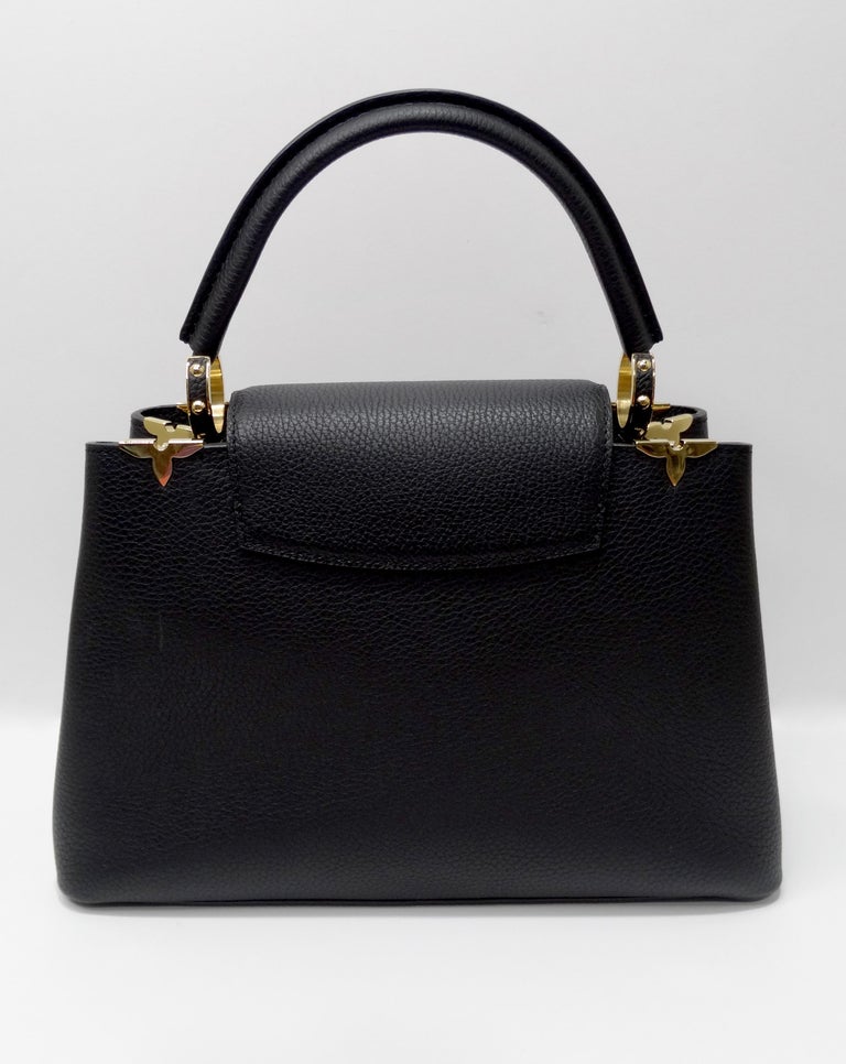 Women's or Men's Louis Vuitton Taurillon Capucines PM w/ Bandouliere Handbag For Sale