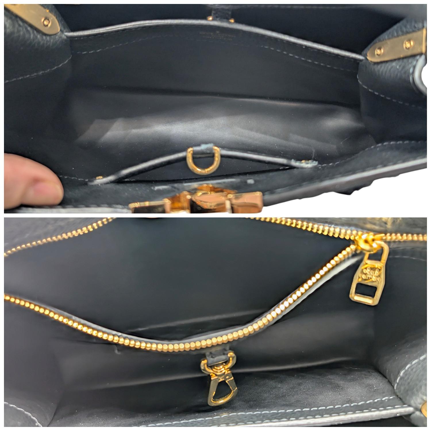 Louis Vuitton Taurillon Fiore di ornamento Capucines PM Borsa con tracolla in vendita 3