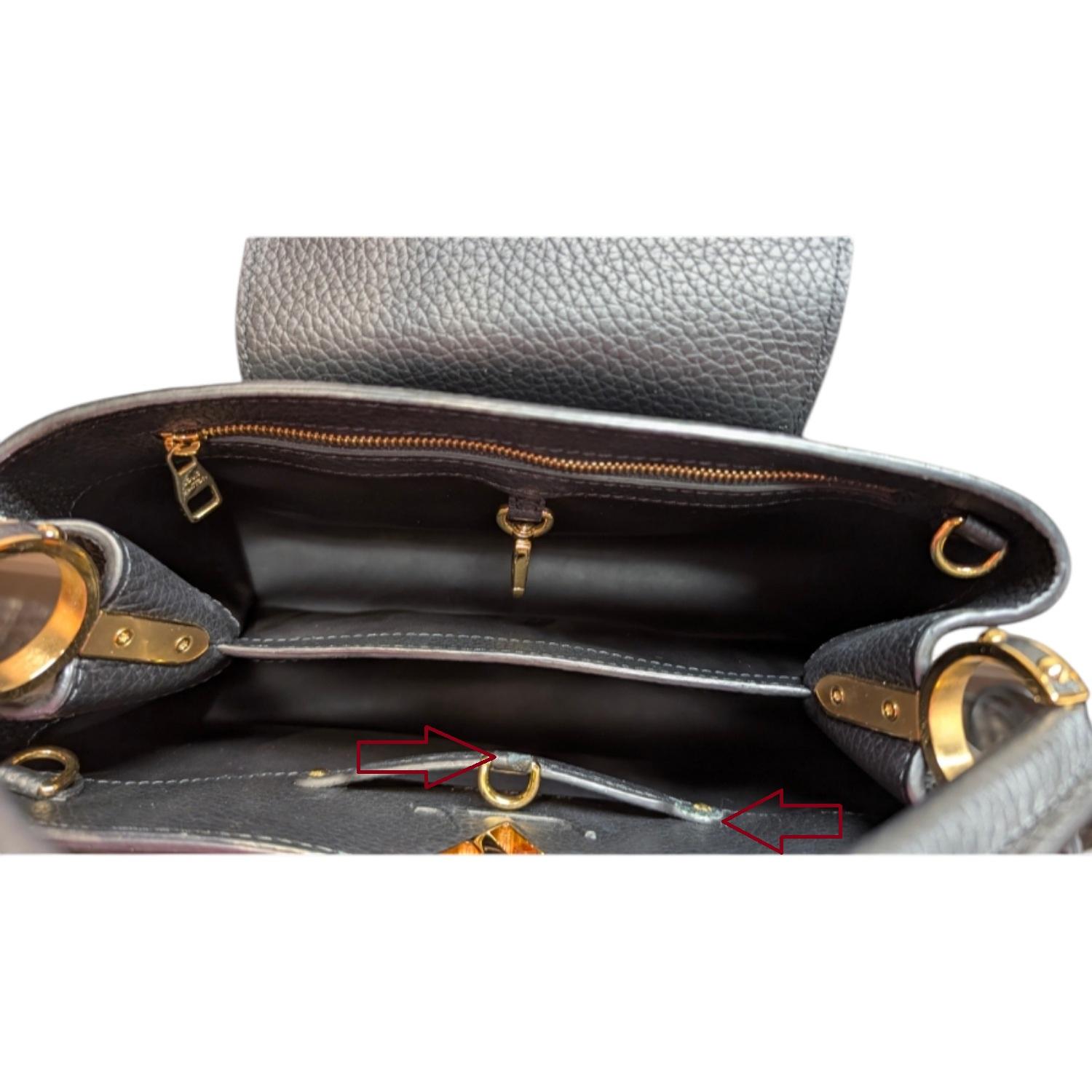 Louis Vuitton Taurillon Fiore di ornamento Capucines PM Borsa con tracolla in vendita 2