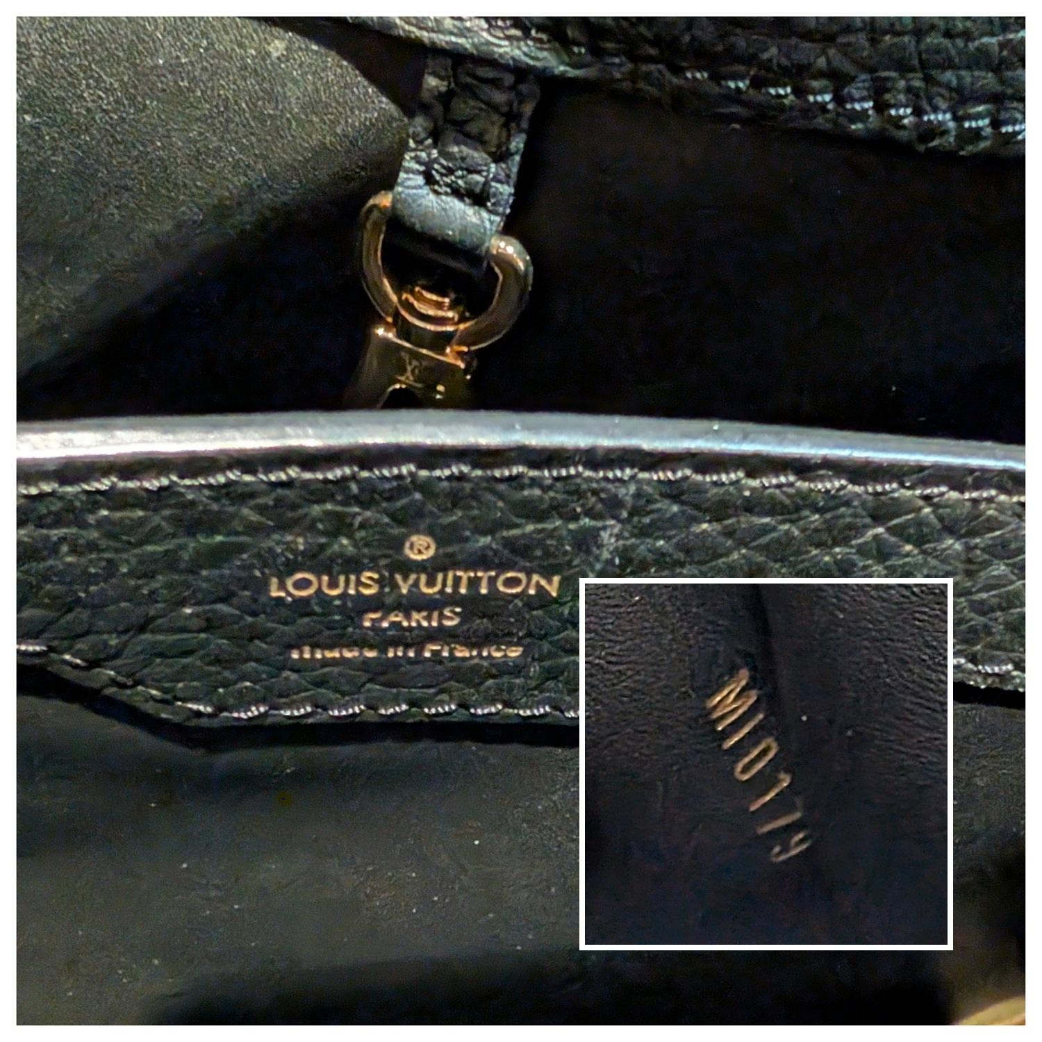 Louis Vuitton Taurillon Fiore di ornamento Capucines PM Borsa con tracolla in vendita 4