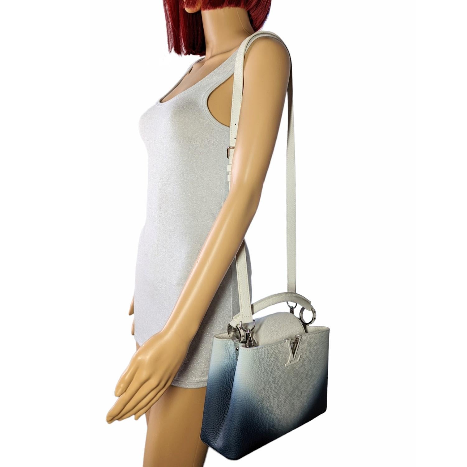 Louis Vuitton Taurillon Gradient Capucines BB Denim Blue 2