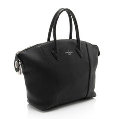 Louis Vuitton Taurillon Soft Lockit MM Satchel